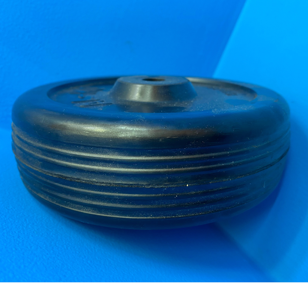 ALKO 6" Solid Rubber Jockey Wheel Replacement Tyre, 13mm Axle Diameter.