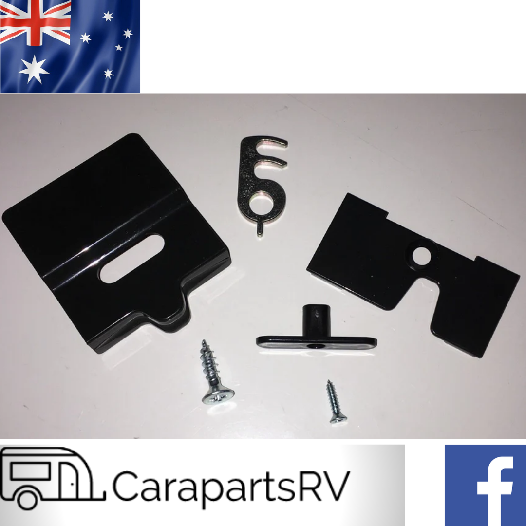 DOMETIC RM 7851. CARAVAN FRIDGE LOCK REPAIR KIT. IN BLACK.