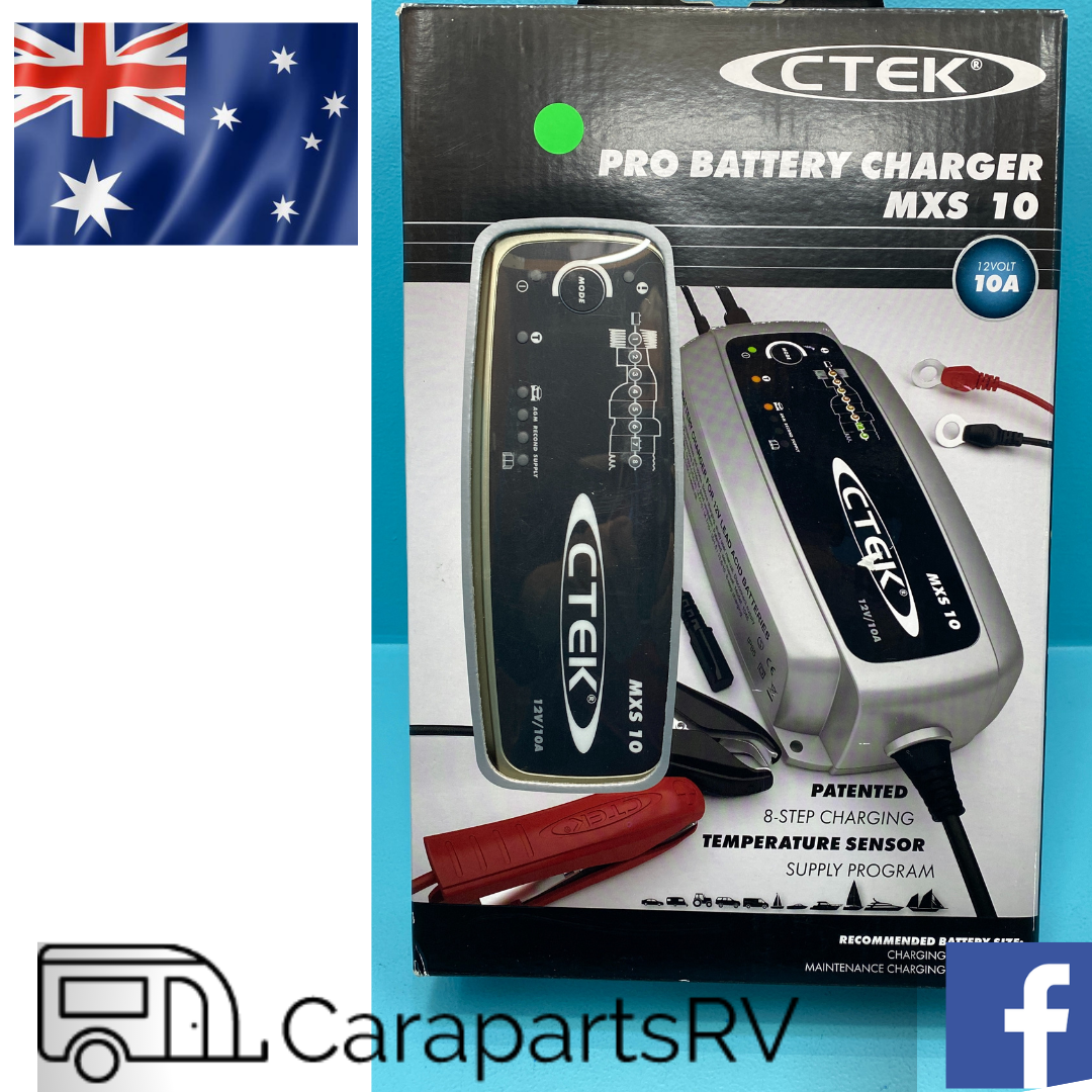 CTEK 8-Step 10amp PRO Battery Charger MXS10. Caravan, RV, Boat & Camper  Trailer