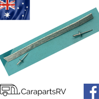 COROMAL CAMPER BED END PULL STRAP INCL. 2 X WIDE FLANGE RIVETS