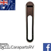 Camec 3P Door Round Style Lock Outer Trim. Rounded Top and Bottom.