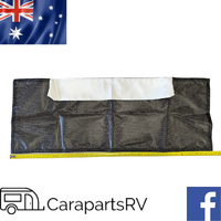 Coromal Pop Top Skirt Replacement Flyscreen. Rear Gas Vent Type with Midgee Mesh. New.