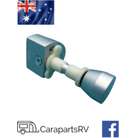 CARAVAN SHOWER DOOR TRAVEL LOCK & PRIVACY LOCK IN SILVER ANODISED ALUMINIUM