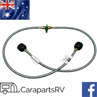 TYPE 27 (LCC27 )2 X 900mm PIGTAILS AND 1 X MANUAL CHANGEOVER TAP KIT FOR CARAVAN